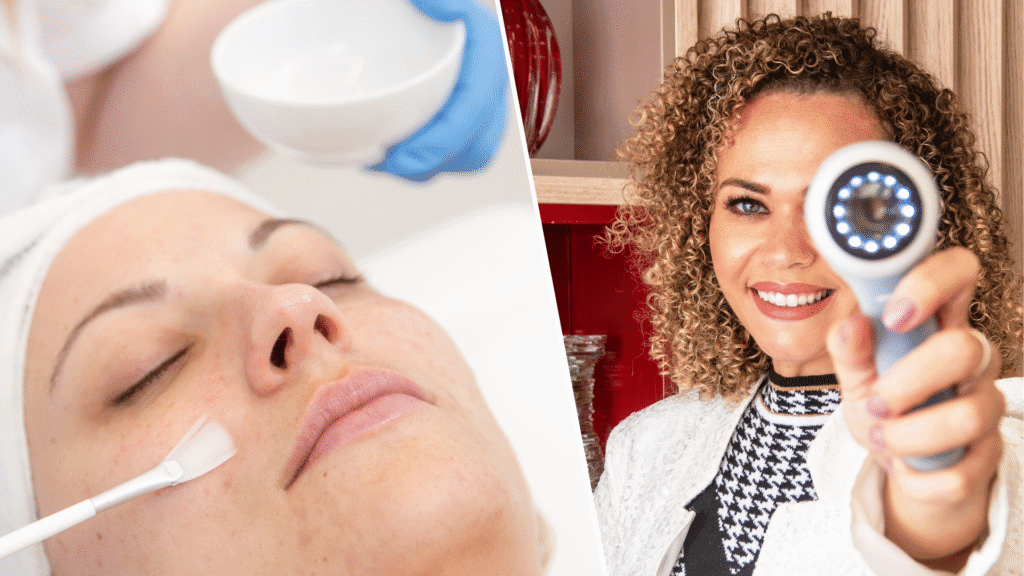 Dra. Ines Moura e procedimento peeling químico (pág. procedimentos) - versão desktop e mobile